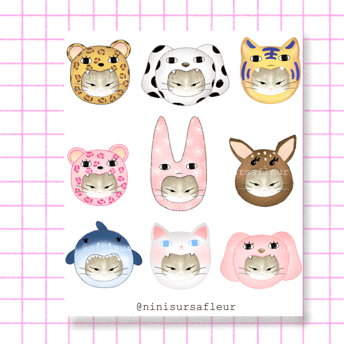 Planche - Animaux à motifs (mini planche)