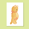 Illustration chat roux
