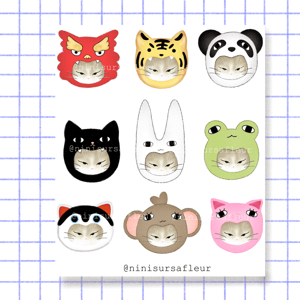 Planche - Animaux chats (mini planche)
