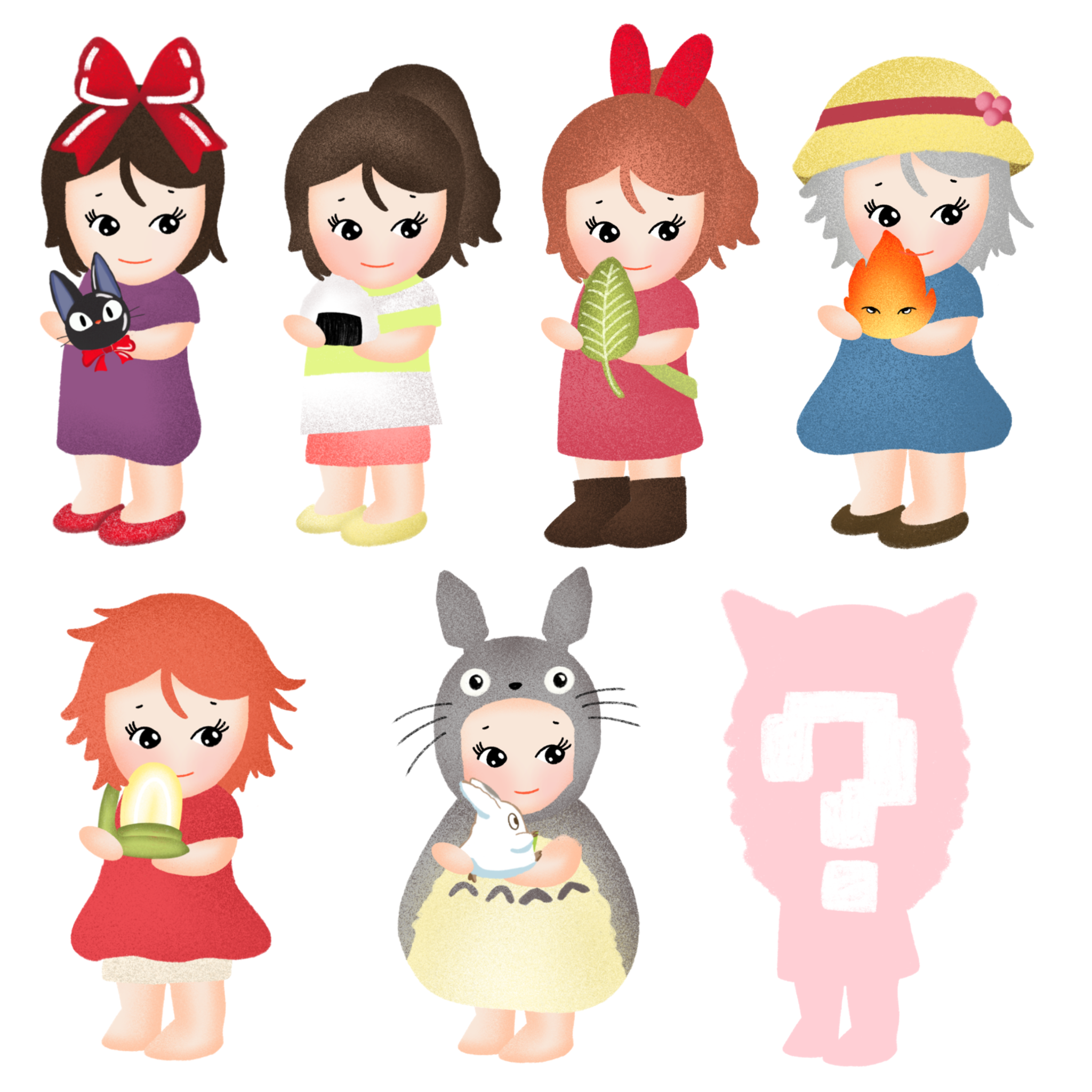 Stickers mystère -  baby x Ghibli