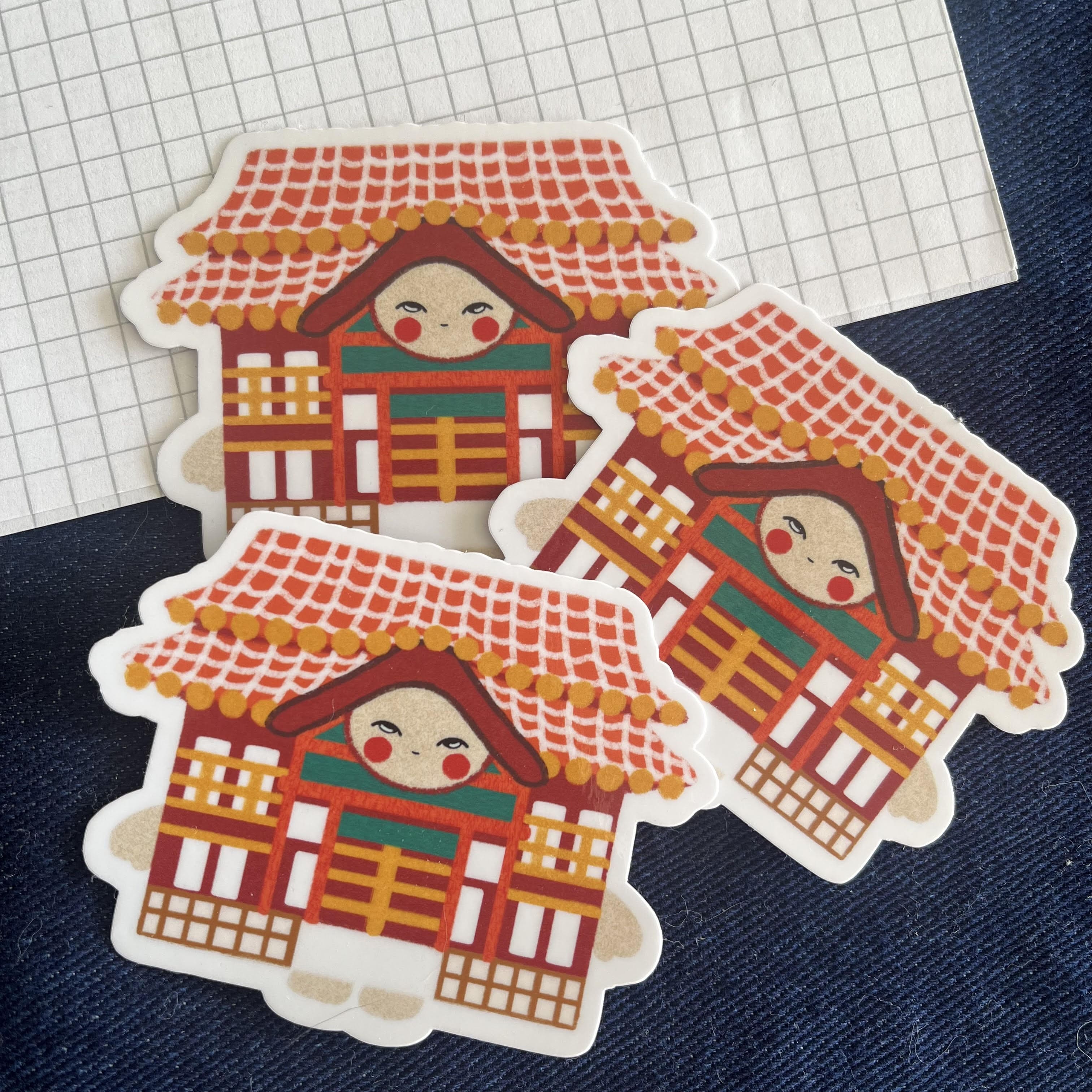 Stickers - maison Japonaise