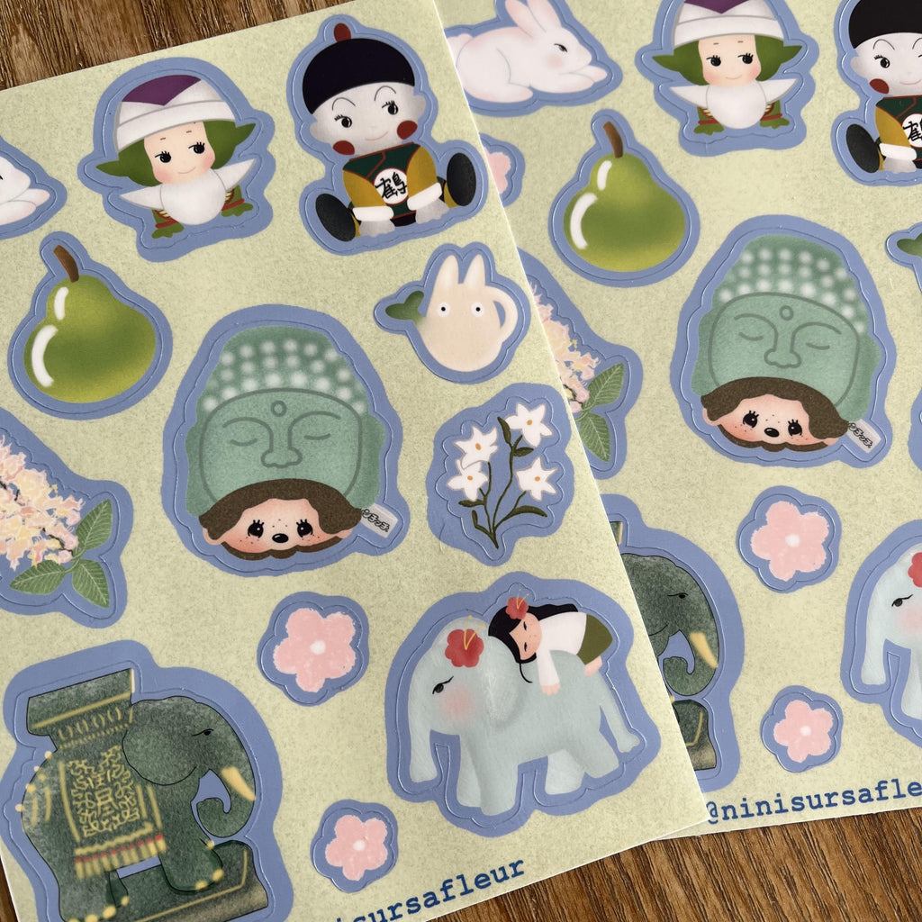 Planche de stickers - zen