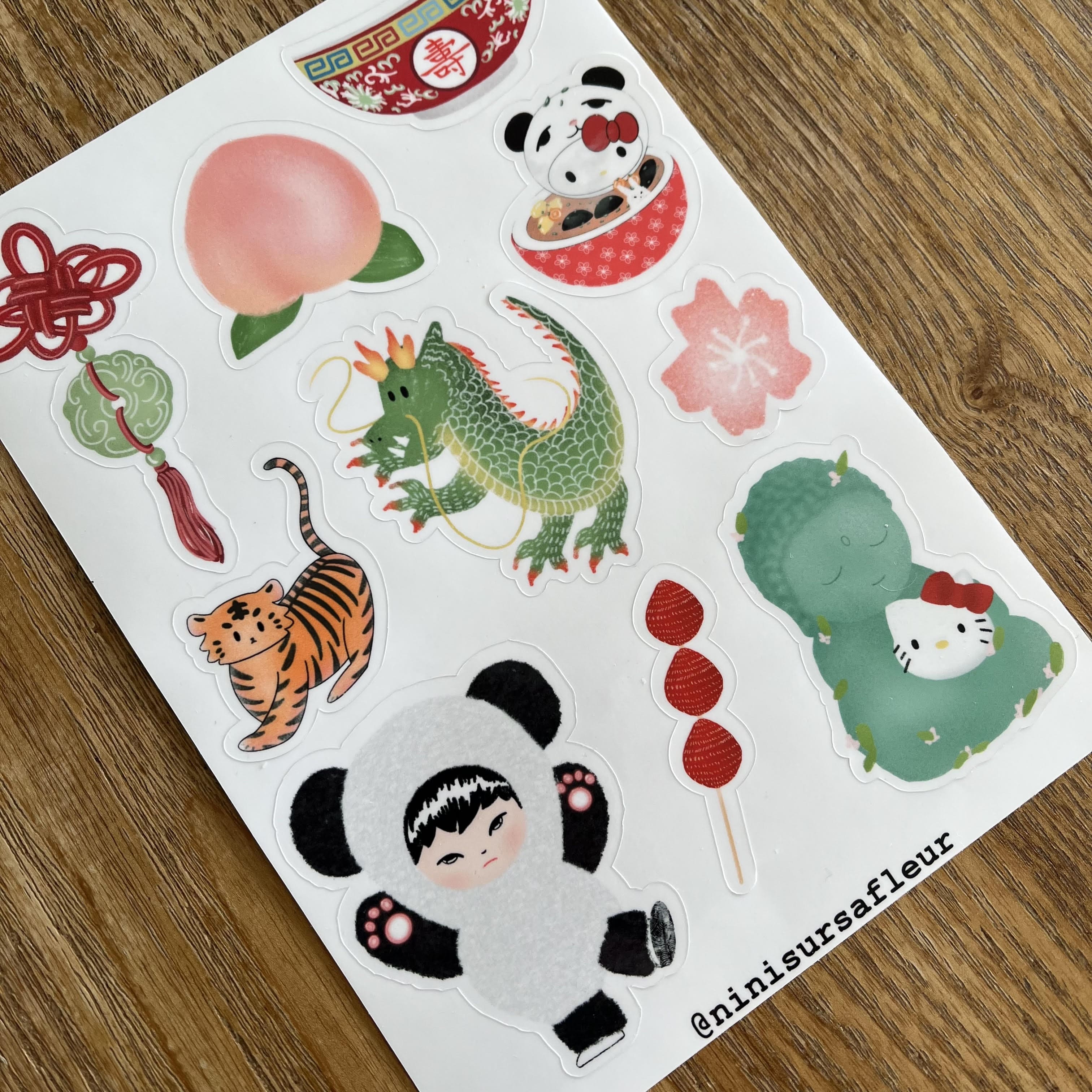 Planche de stickers - Chine