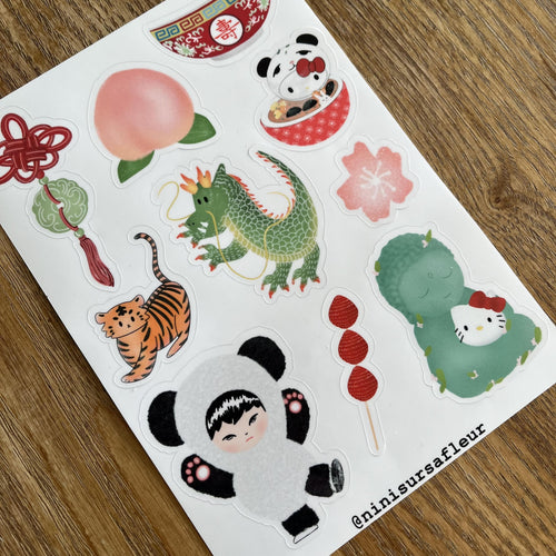 Planche de stickers - Chine