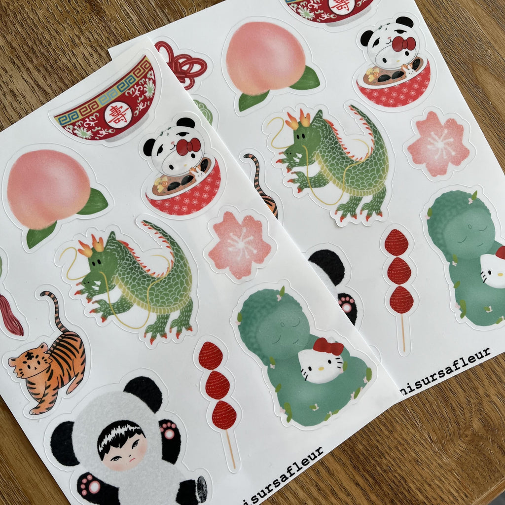 Planche de stickers - Chine