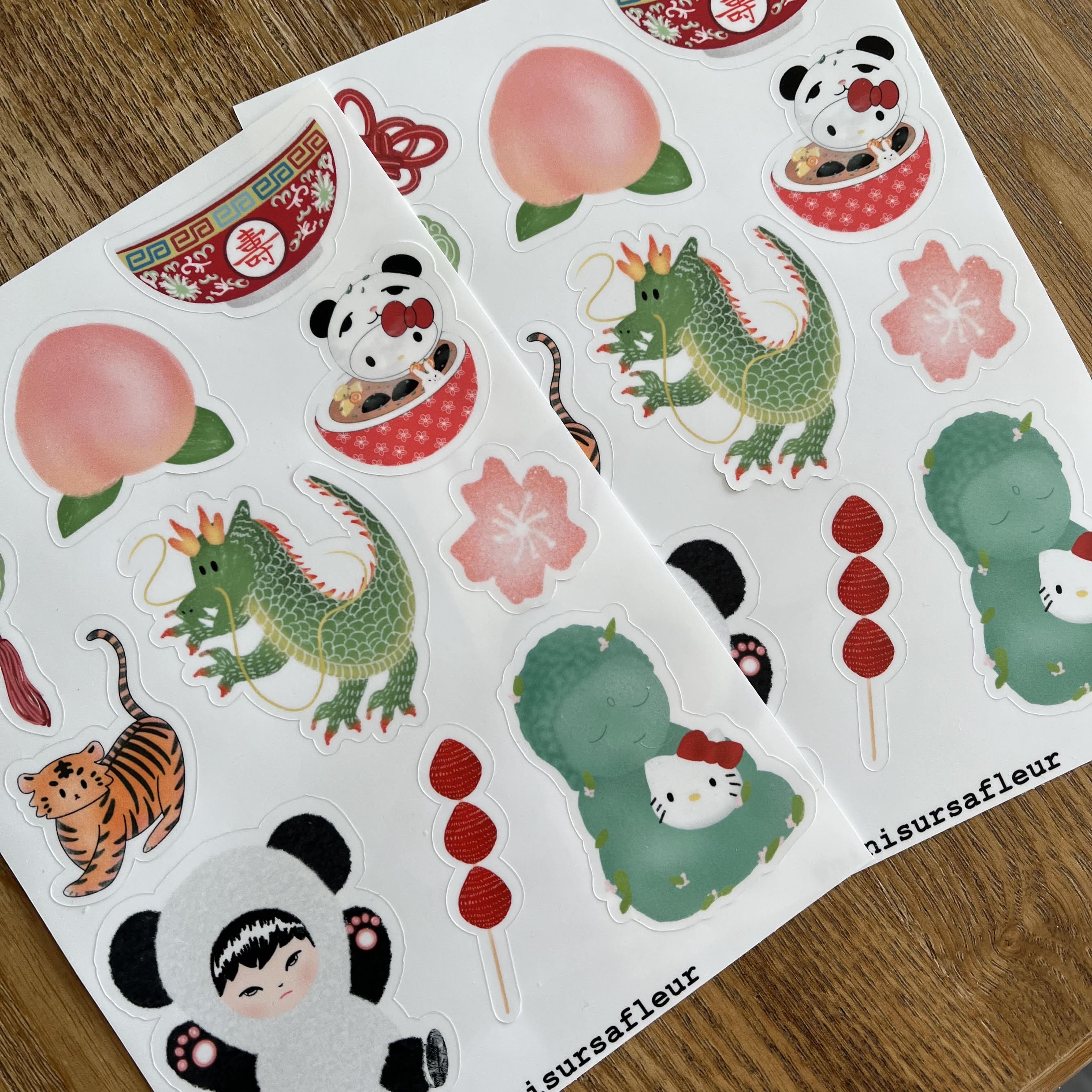 Planche de stickers - Chine