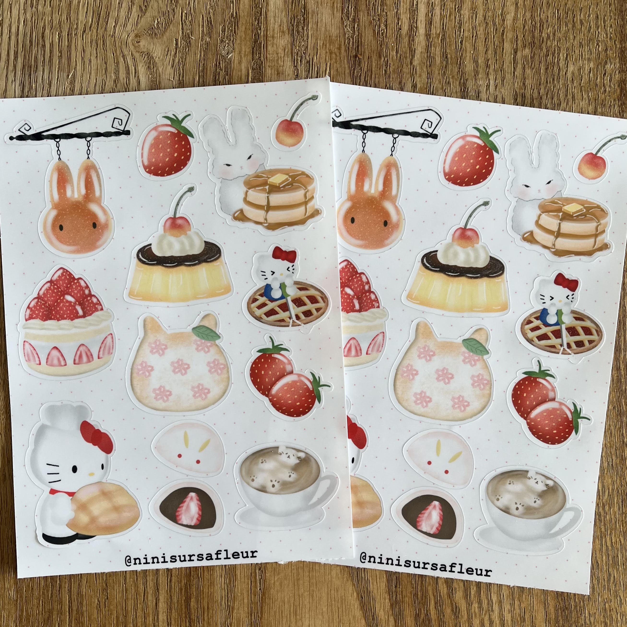 Planche de stickers - boulangerie 2