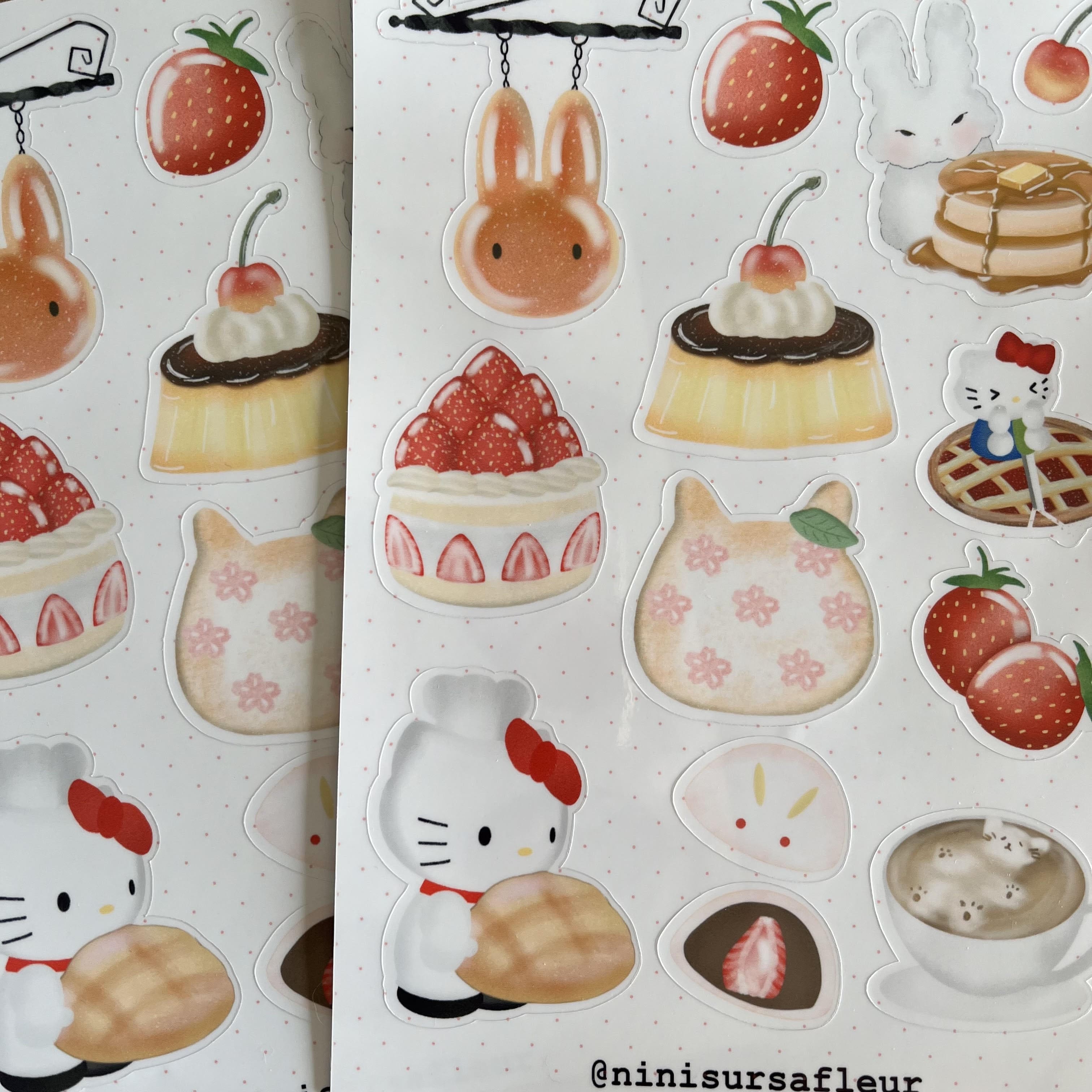 Planche de stickers - boulangerie 2