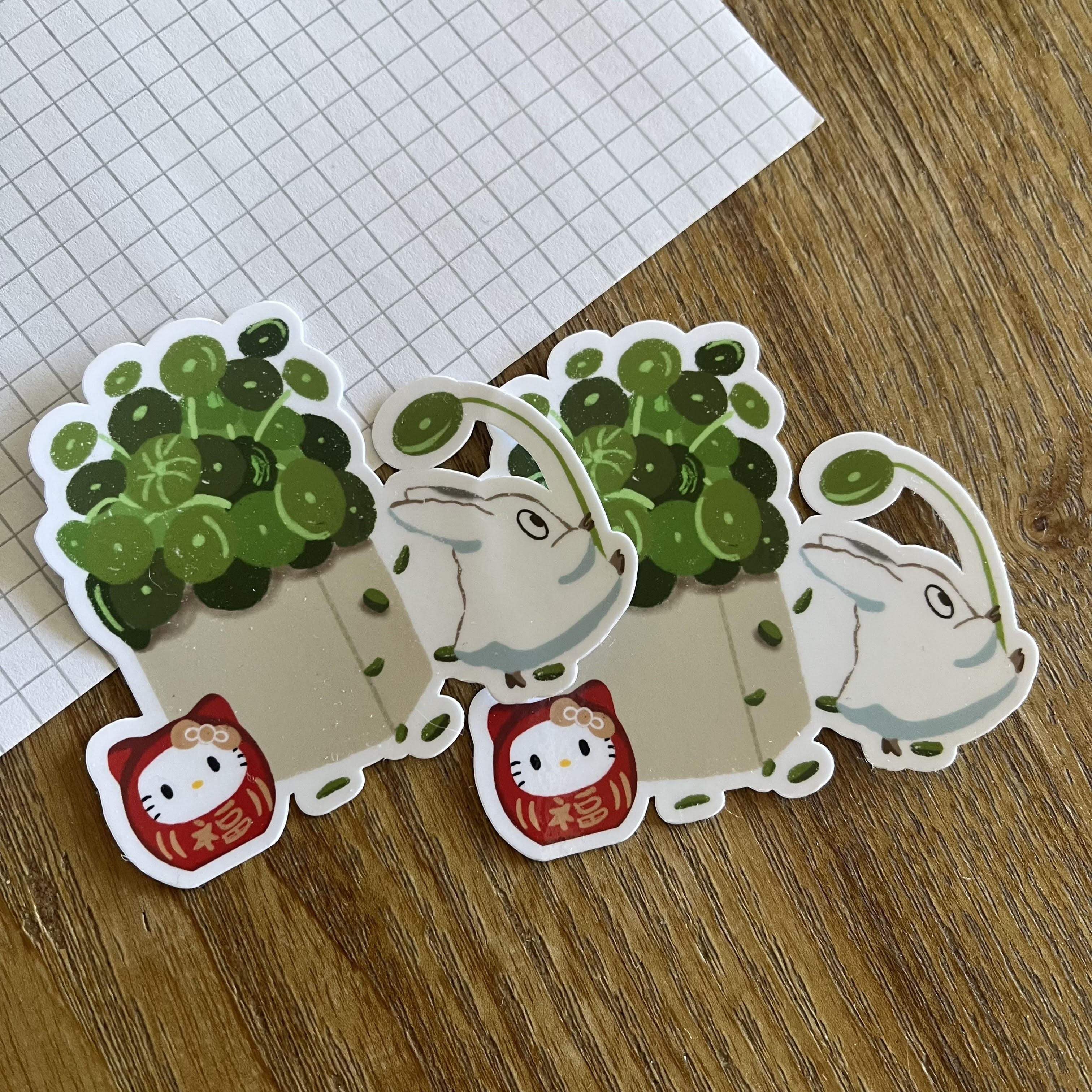 Stickers -  Totoro x pilea