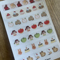 Planche de stickers - Washi boulangerie