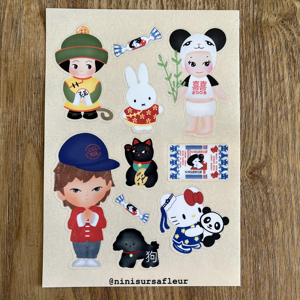 Planche de stickers - trinkets China