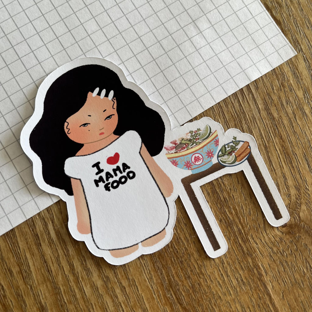 Stickers -  i ♡ mama food
