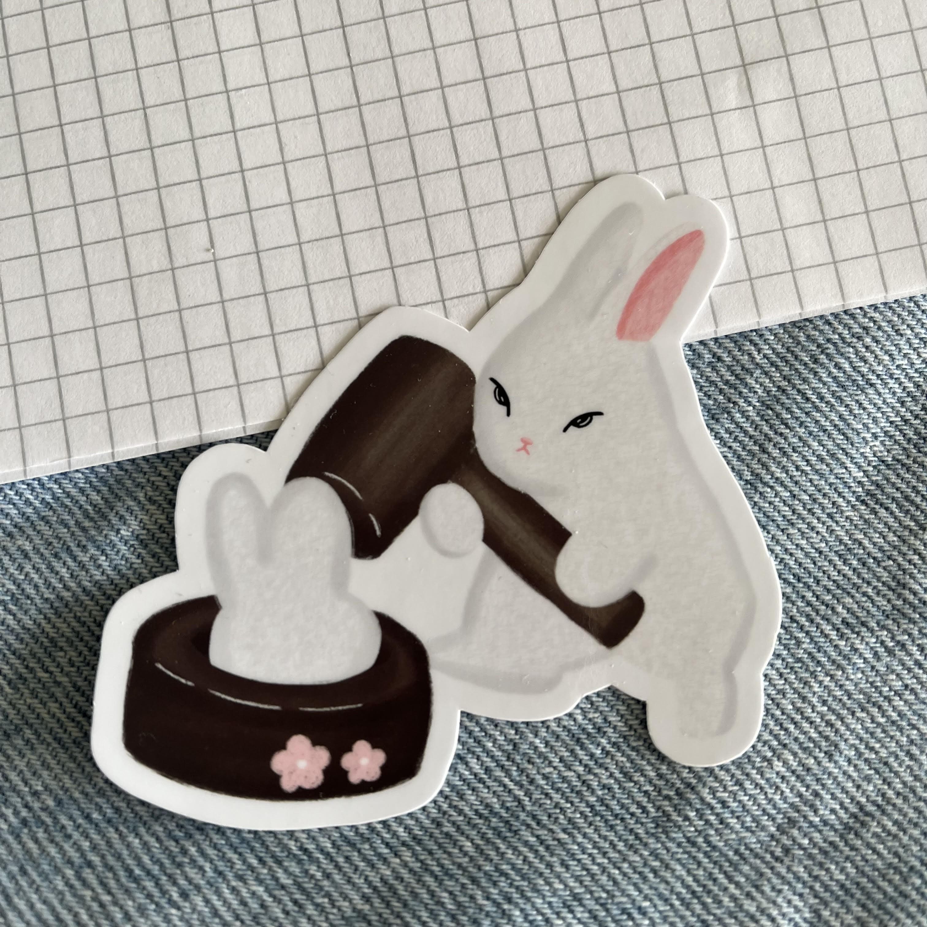 Stickers - lapin mochi