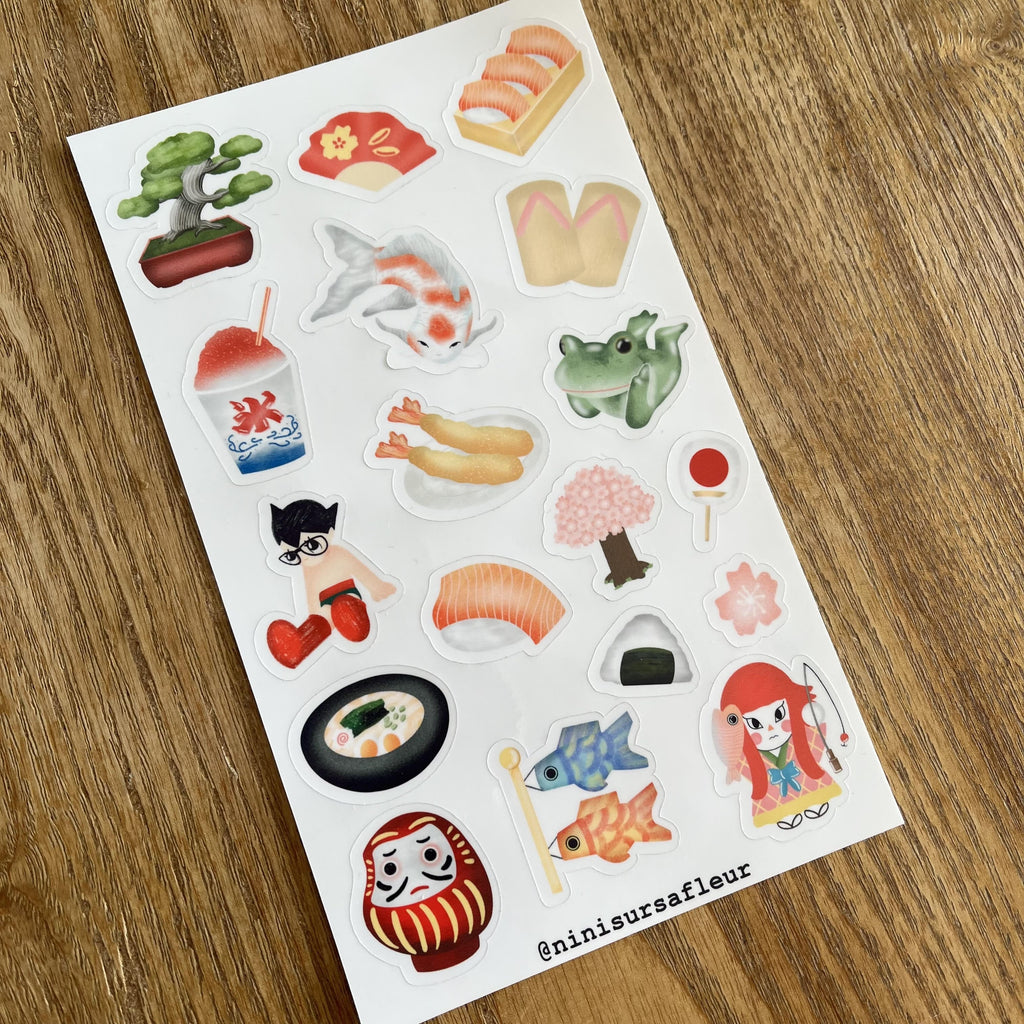 Planche de stickers - Japan ITEM