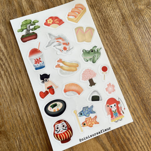Planche de stickers - Japan ITEM