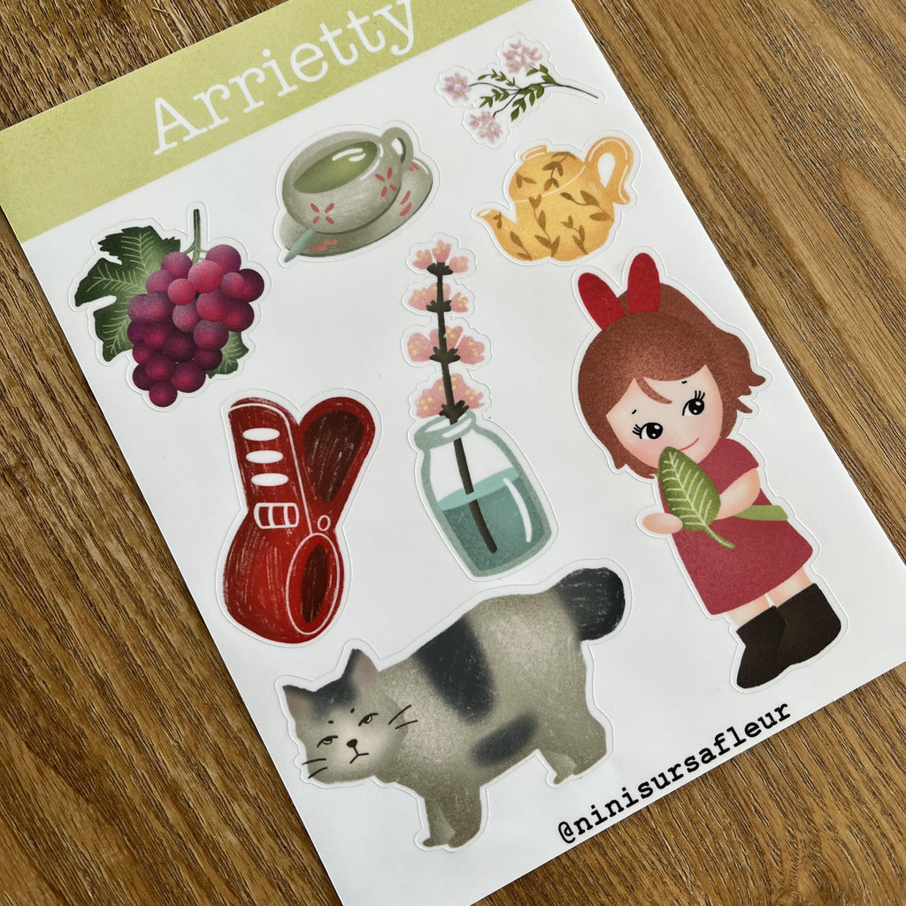 Planche de stickers - Arrietty