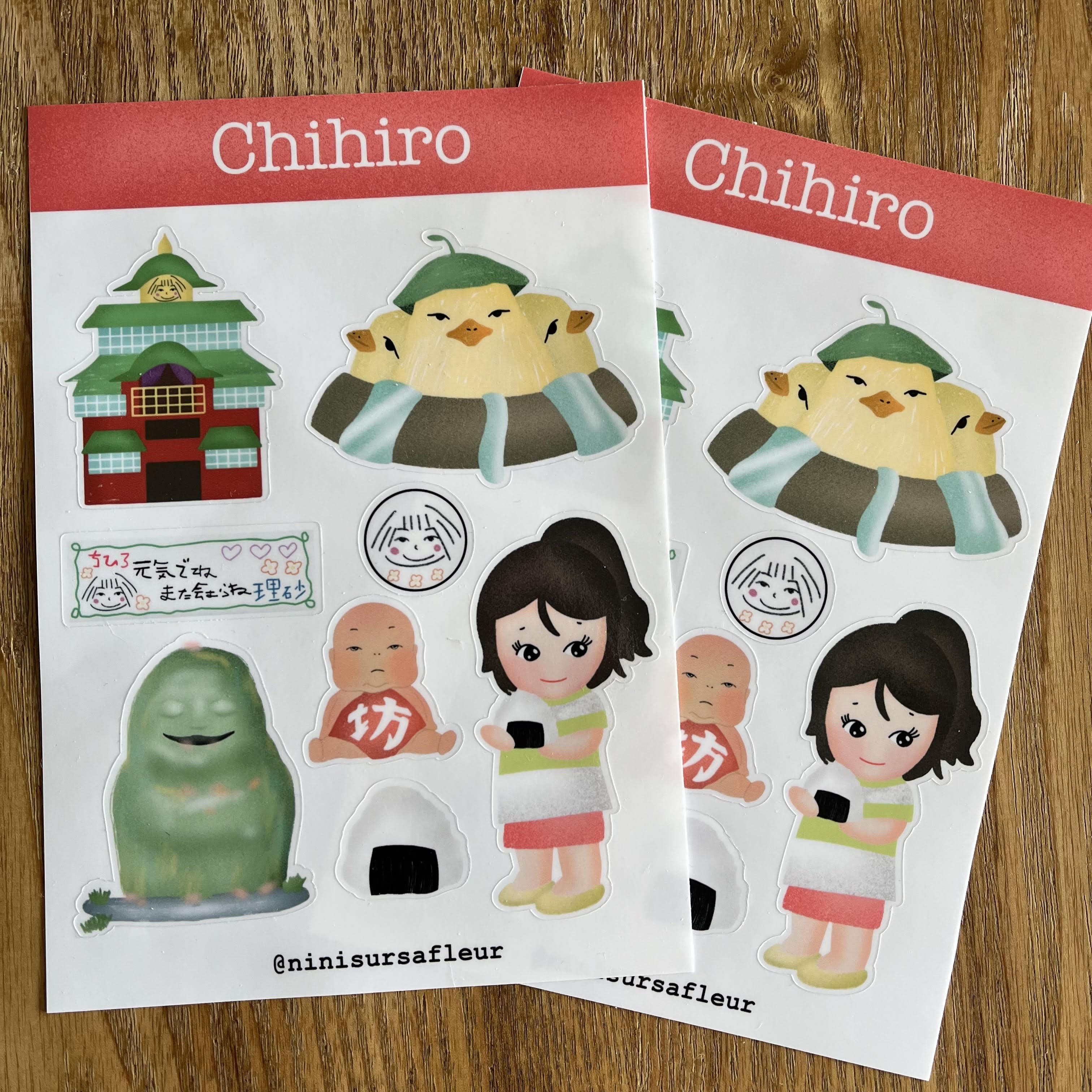 Planche de stickers -  Chihiro