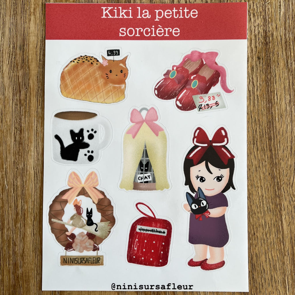 Planche de stickers -  Kiki la petite sorcière