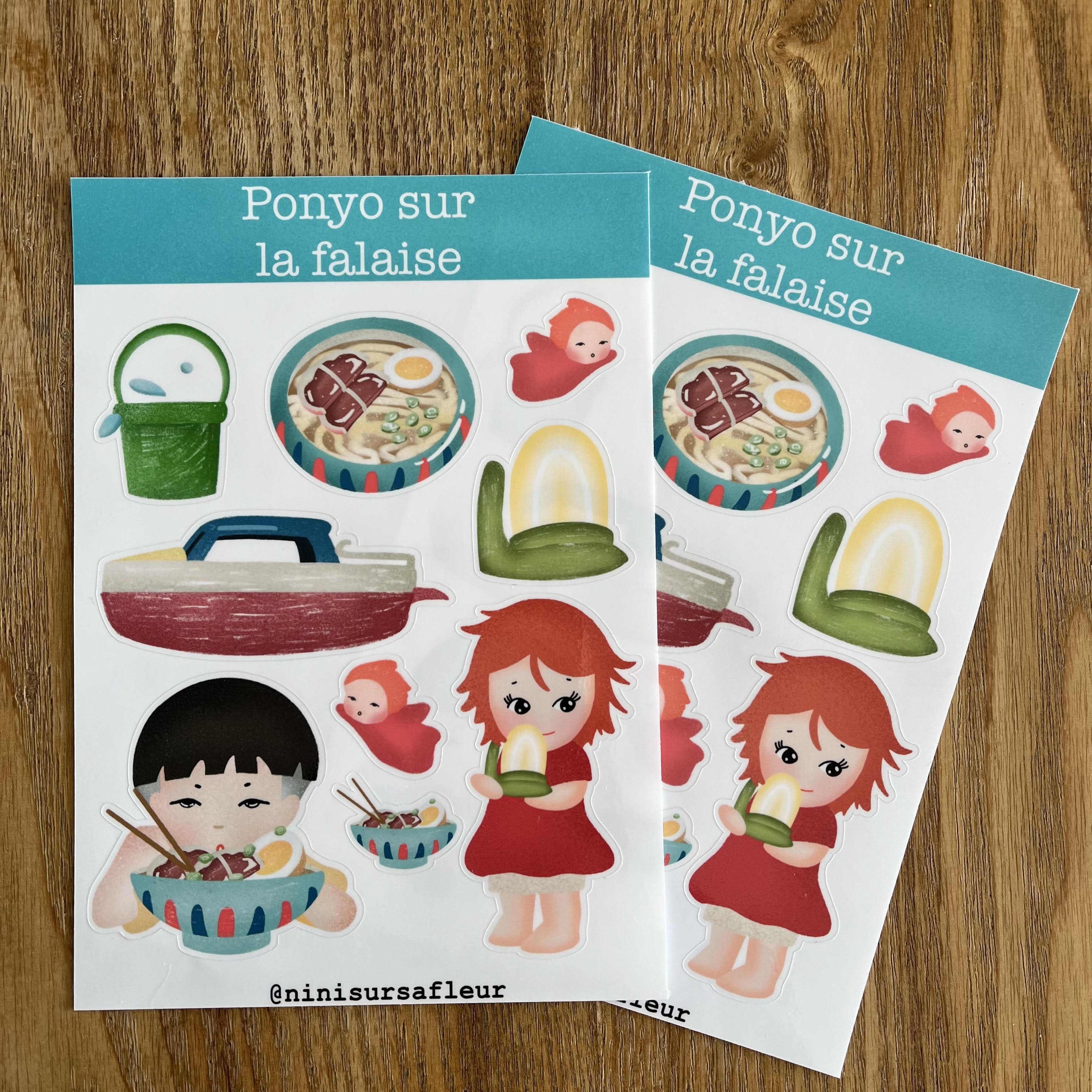 Planche de stickers -  Ponyo