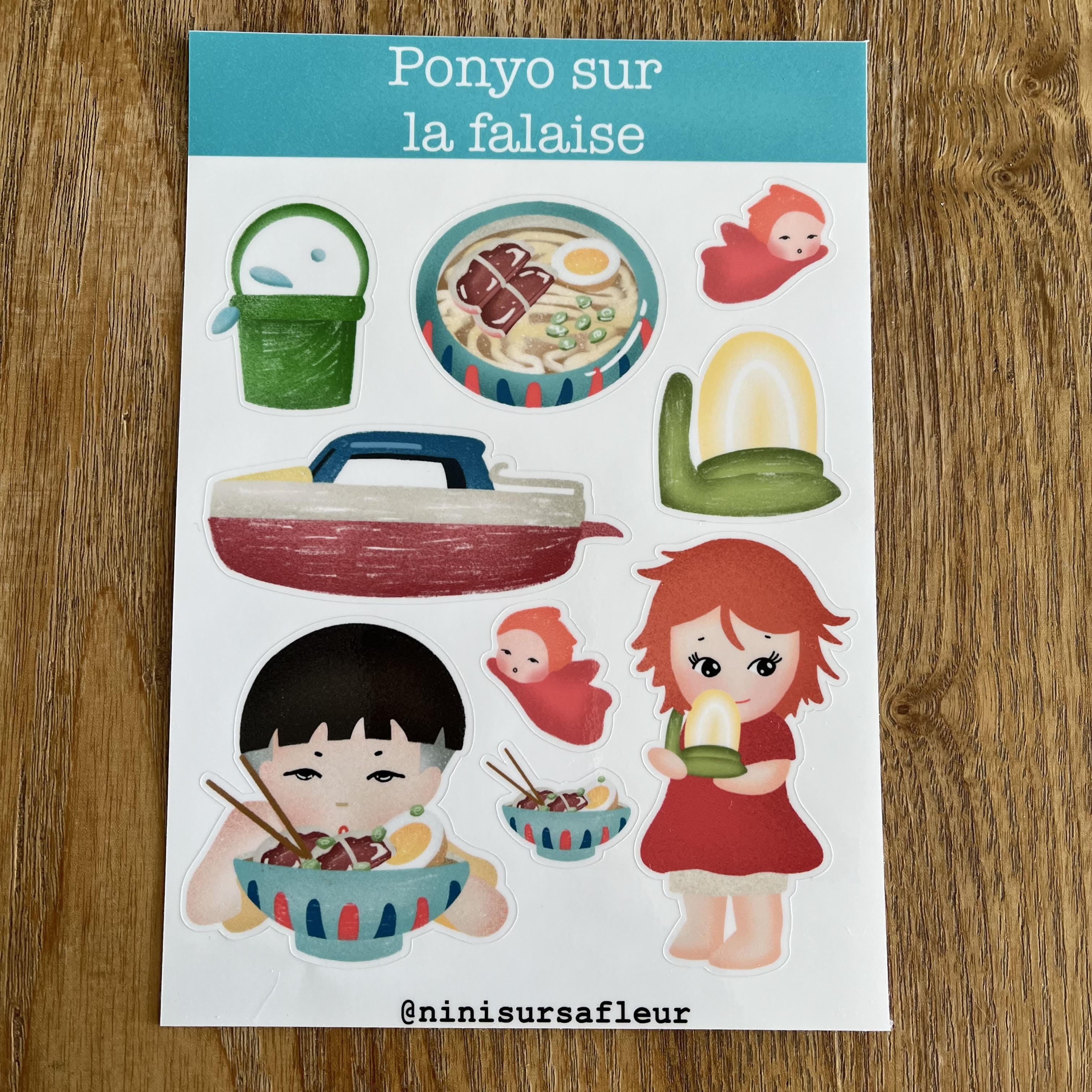Planche de stickers -  Ponyo