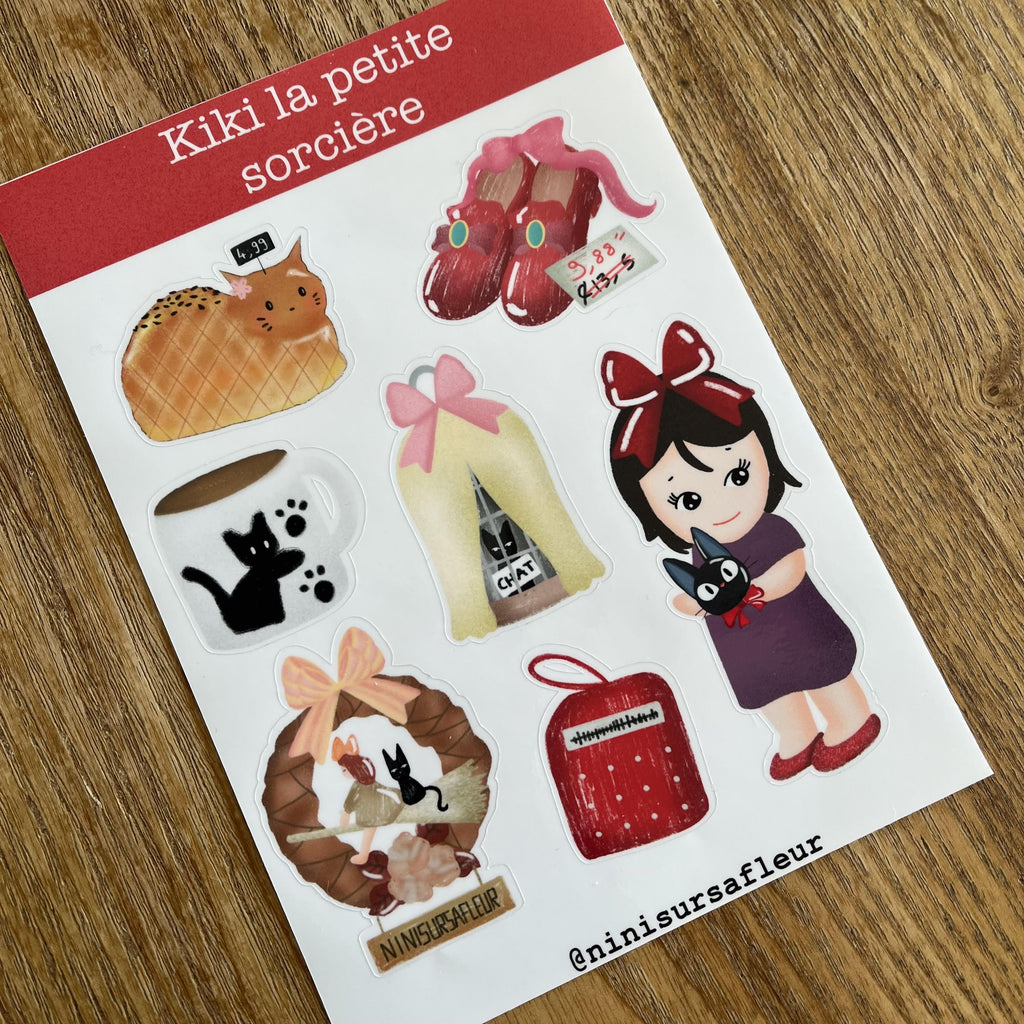 Planche de stickers -  Kiki la petite sorcière